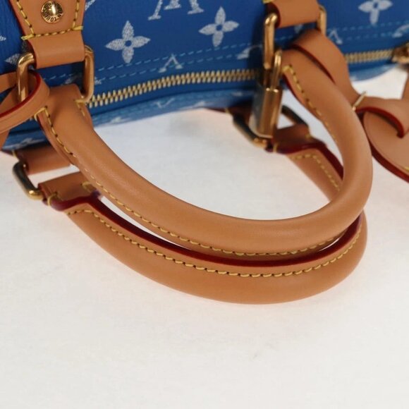 LOUIS VUITTON Monogram Speedy P9 Bandouliere 25 Bag Blue M24424 LV Auth 139046SM - Picture 8 of 15
